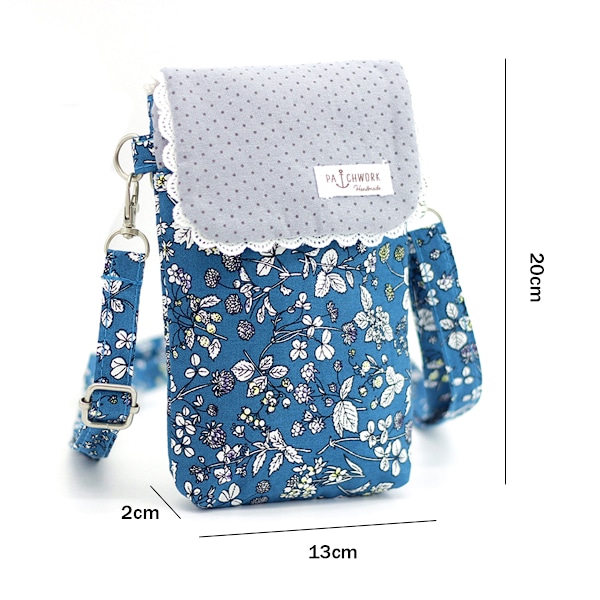 Bomull söt crossbody handväskor mobiltelefon plånbok löv mönster liten växelpåse väskor för kvinnor flickor