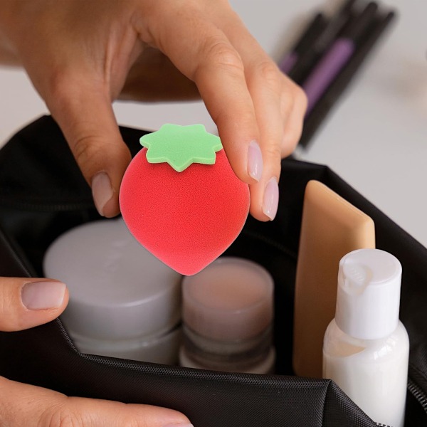 Sminksvampar Kosmetiska Fruktformade Foundation Blandningssvampar Set Svampar Blender