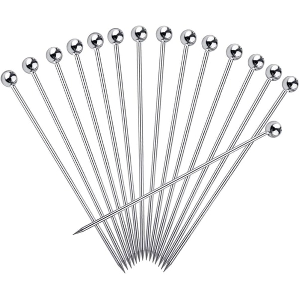 15PCS Cocktail Picks for Drinks, Stainless Steel Cocktail Toot