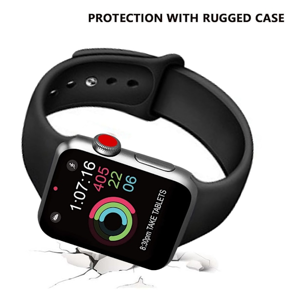 Sportsklokkebånd Kompatibelt med Watch 38-40mm Myk Silikon Erstatnings Sportsrem Kompatibel med iWatch Series 5/4/3/2/1, S/M, M/L