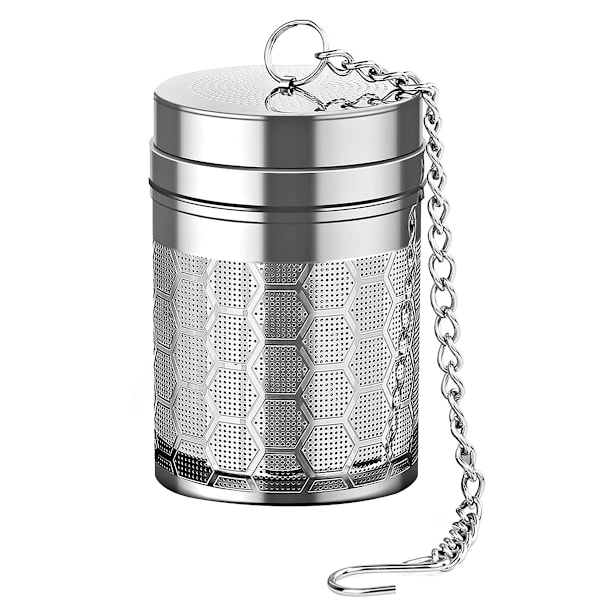 Livsmedelsklassad 304 Rostfri Stål Infuser, Bred Användning Lämplig För Olika Teer Och Kryddor, Droppbricka Håller Ytor Rena, Kedjekrok Medföljer