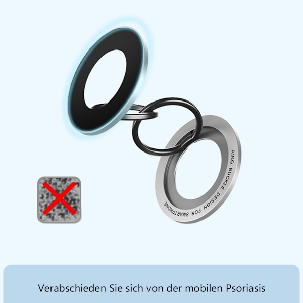 Dubbelsidig Magnetisk Telefonringhållare, Flexibel Rotation Inbyggd Stark Magnet för MagSafe-kompatibilitet, Användarcentrerad Design för iPhone 14 13 12