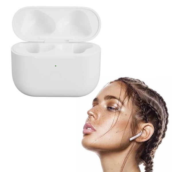 Laddningsfodral ersättning stöd trådbunden trådlös laddning elektrisk kvantitetsdisplay laddningsfodral för IOS Earbuds 3:e generationen A004