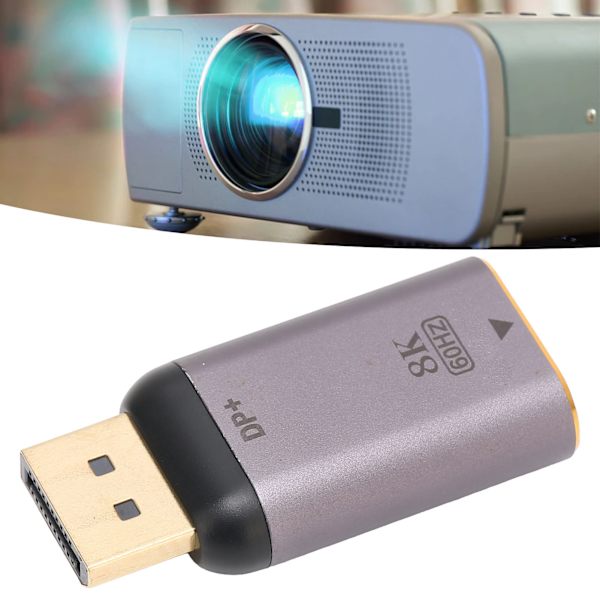 HD Multimedia Interface Adapter 8K ved 60Hz HD Video HD Multimedia Interface Konverter til Arbejde HD Multimedia Interface Hun til DP Han 8K Adapter