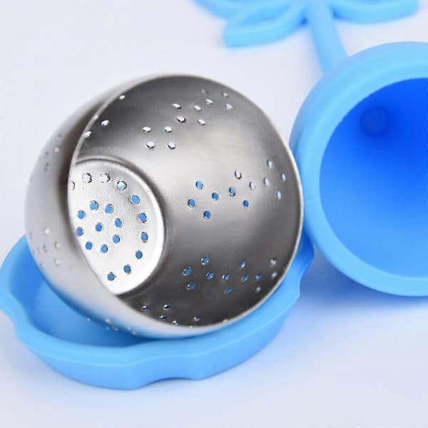 GETIT Te-infuser, te-infuser, tesil, teball, te-infuser silikon, kopp tesil, 2 tesiler med lokk og understell