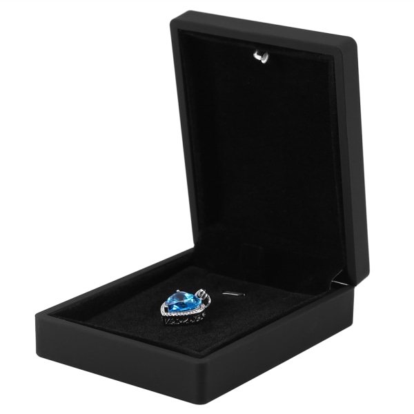 LED-belyst halskæde vedhæng bryllup smykker display case gave S