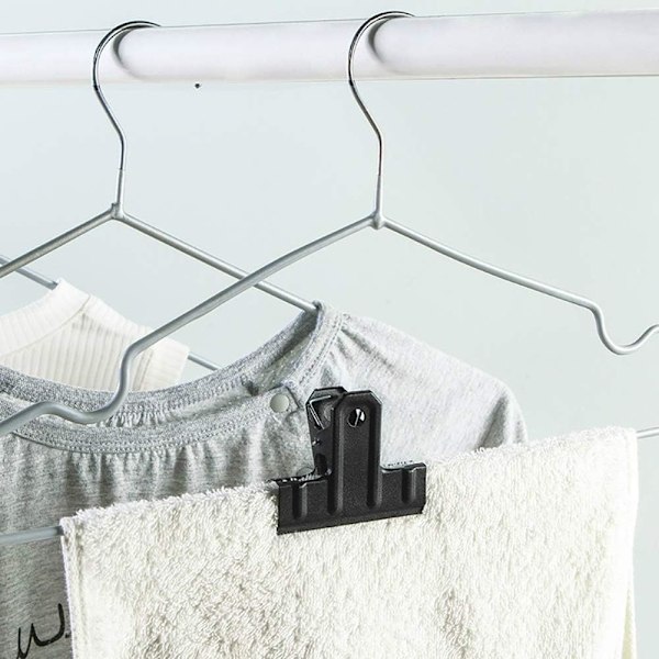 Metall Gemklämmor, Förtjockad Design för Stadigt Grepp, Klassisk Svart Design för Elegant Utseende, Bekvämt Förvaringsalternativ för Ditt Utrymme (7,6 cm Längd,