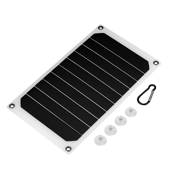 Bærbar 10W utendørs IP64 vanntett solcellepanel mobil strømbank 5V USB-utgang