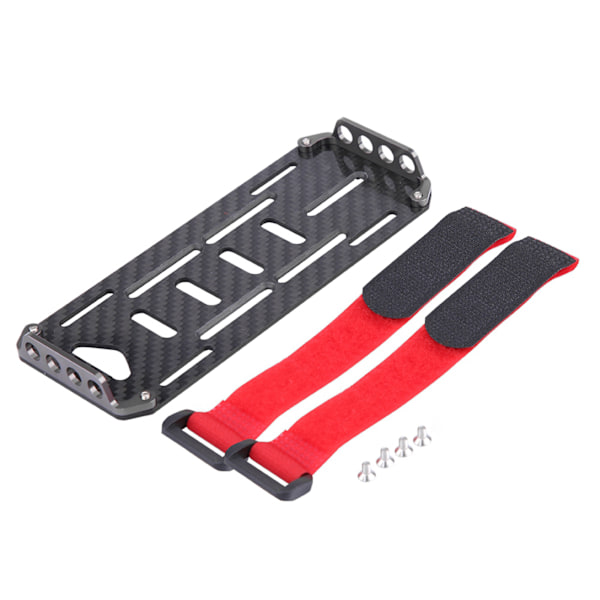 Karbonfiber Batterimonterings Plate for Traxxas Hsp Redcat Rc4wd Axial scx1 1:10 Crawler RC Bil