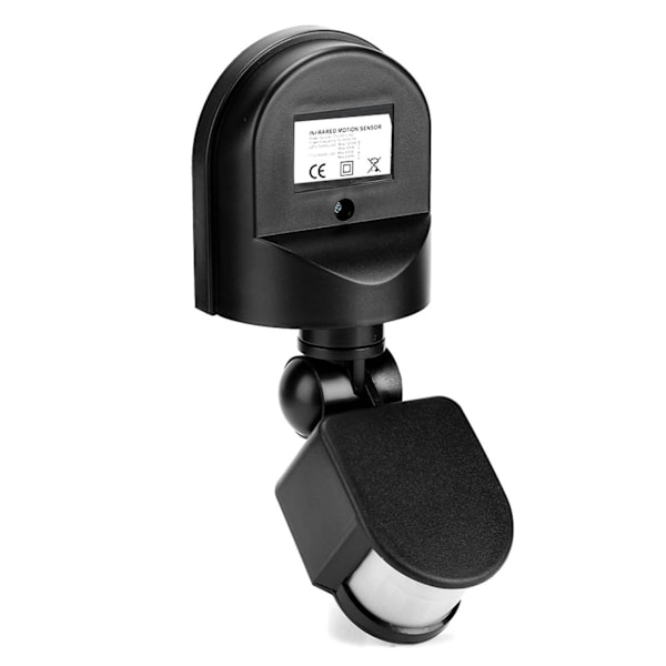 110V-240V Justerbar PIR Rörelsesensor Infraröd Sensor Detektor Ljusströmbrytare (Svart)