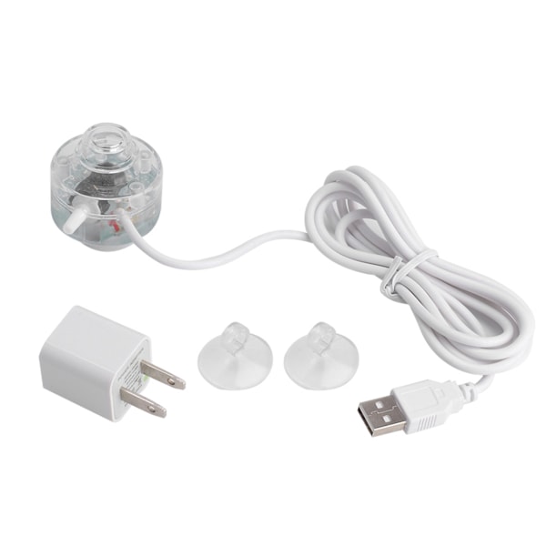 LED Fisk Spot Light Med USB-Kabel, Vattentät Sugkopp 7 Färg Super Stark, Nedsänkbar akvarielampa För Levande Skaldjur Syresättning Och