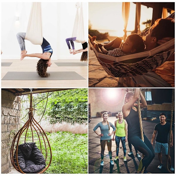 Rostfri Stål Swing Hanger, Kraftig Takfäste för Veranda Gungset, Yoga Swing Hängmatta, Tung Boxningssäck, Hängstol, Inomhus & Utomhus