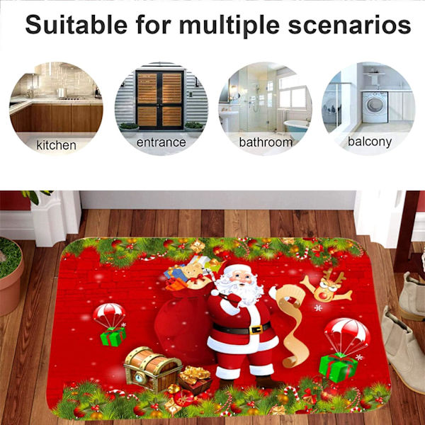 Julmatta, inomhusmatta, halkfri dörrmatta