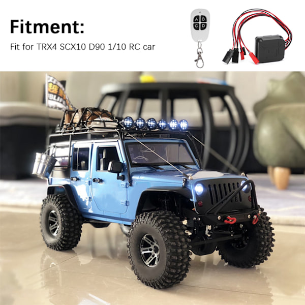 RC-auton metallivinssin kaukosäädin sopii TRX4 SCX10 D90 1/10 RC-automalliin