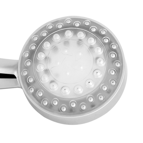 LED-duschhuvud 3 färger växlande vatten glödlampa temperatur sensor badrum