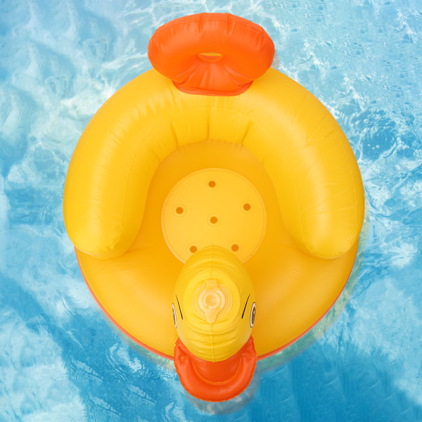 Ergonomiskt Designad Uppblåsbar Babygolvsits, Texturerad Bas Säkerställer Säkerhet Och Komfort För Din Aktiva Småbarn (Gul)