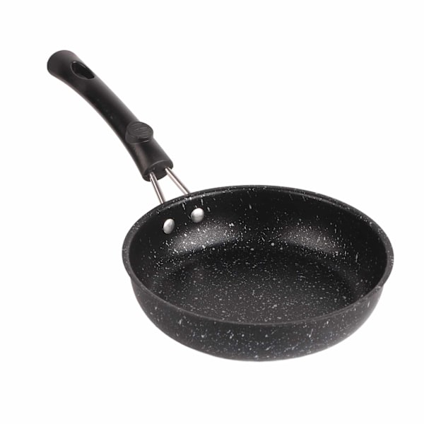 Stegepande i rustfrit stål med ergonomisk håndtag, hurtig og jævn varmeledning, non-stick stegepande til bacon, bøf og løg