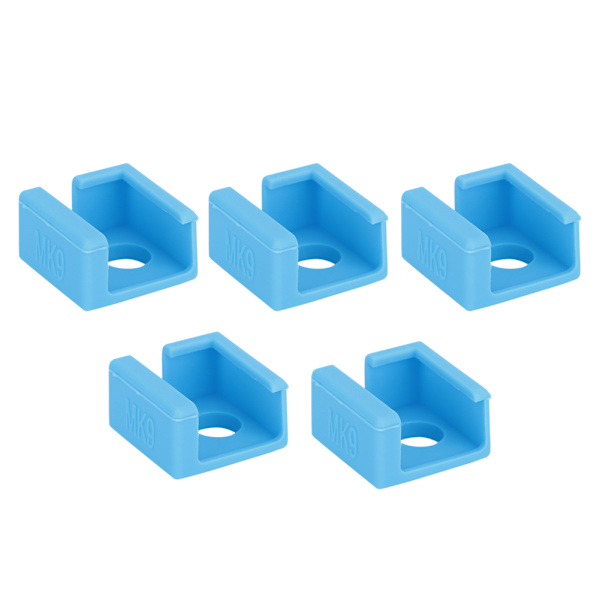 5 st värmeblock isolering silikonhylsa för Creality CR-10/CR10S/Ender 3 MK7 MK8 MK9