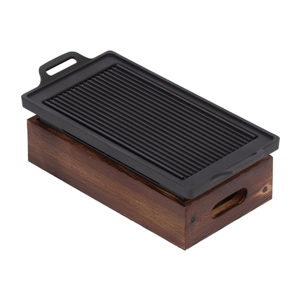 Multifunktionell grillbakplåt rökfri non-stick grillplatta BBQ grillpanna
