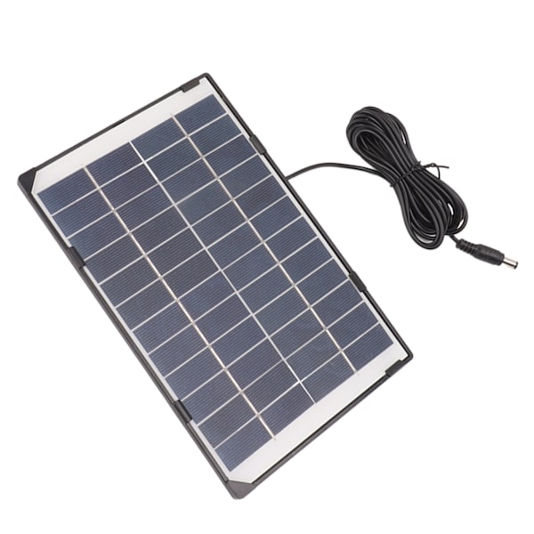 6W 12V polykrystallinsk silisium solcellepanel 6W 12V DC5521 kamera solcellepanel utendørs overvåkingsbelysning lader
