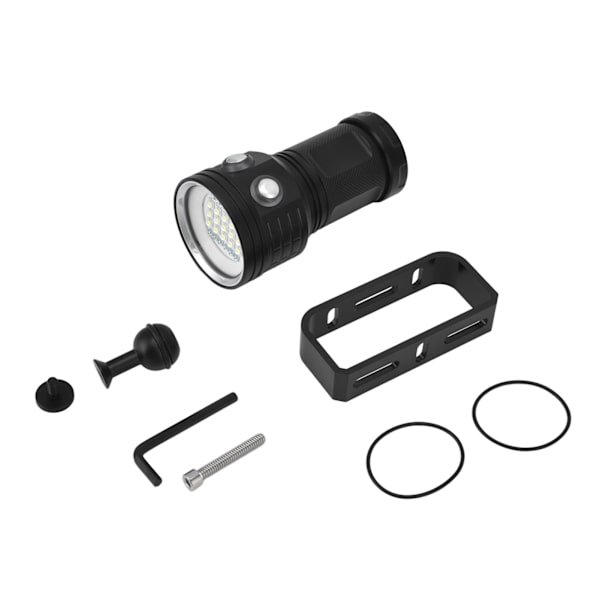 Undervanns lommelykt 27 LED-lysperler IPX8 vanntett klasse