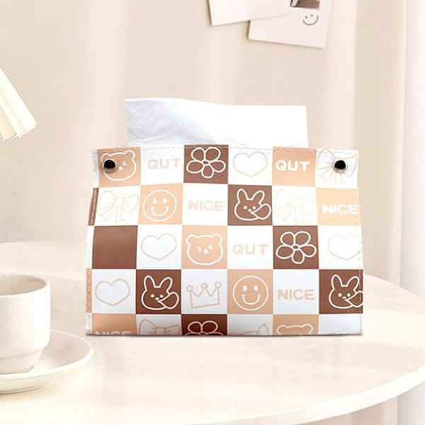 Papirholder Servietholder Genanvendelig Tissueholder Tissue Box Cover Papirhåndklædeholder Tissue Box Cover Tissueholder til Bil Hjem Kontor