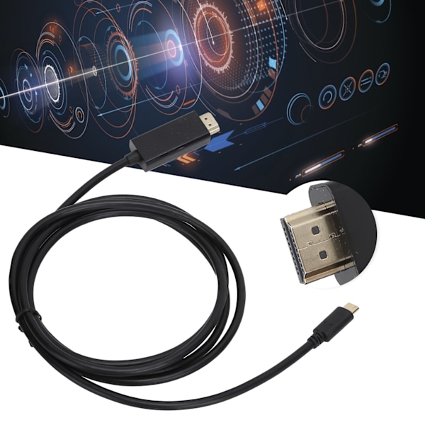 TypeC til HD Multimedia Interface Kabel USB3.1 til HD Multimedia Interface Adapterkabel til Macbook Air