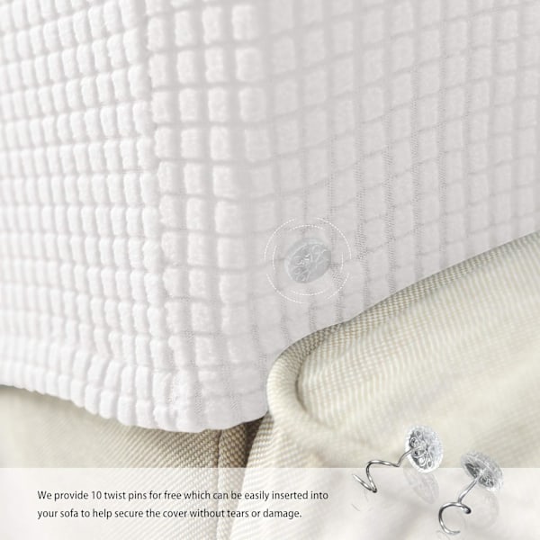 Set om 2 Jacquard Stretch Soffa Fåtölj Armstödsskydd Anti-Slip Möbelskydd Armstödsskydd för Soffa Recliner