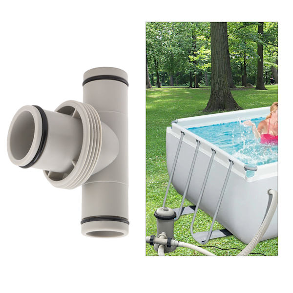Slange Adapter T-formet Gevindpumpeforbindelse 1,5 tommer til 1,25 tommer Forbindelsesslange Plunger til Poolvedligeholdelse