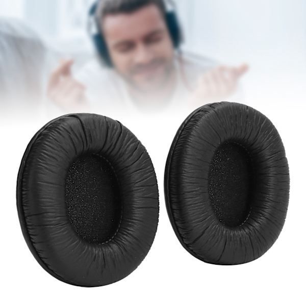 Hörlursdynor, Öronkuddar, Huvudbandsöverdrag, Ersättning för SONY MDR7506 MDRV6 MDRCD 900ST (Svart)
