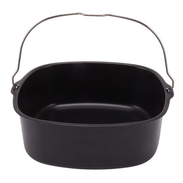 Kagebeholder til frituregrydetilbehør Metal Non-stick belægning Bagekageform Frituregryde Bageform med håndtag