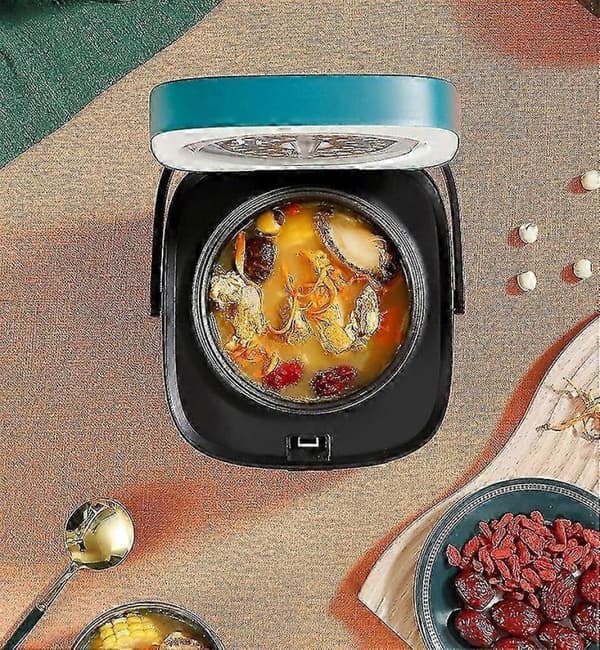 GETIT Steamer Mini Riskokare 1,2l 200w Non-stick Foder 1,2 L Grön 200 W