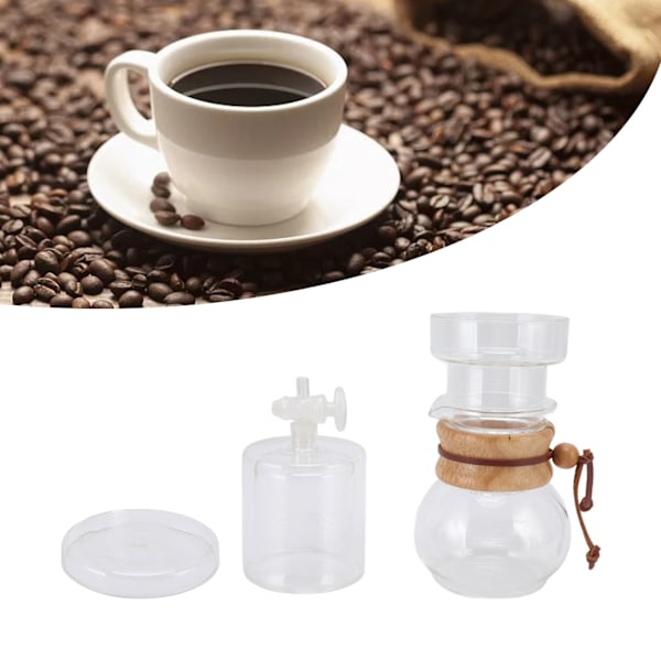 Elegant Kaffebryggare med Rostfritt Stålfilter för Ren Smak, Justerbar Droppare Säkerställer Precis Kontroll, Återanvändbara Bryggverktyg Sparar Tid Och