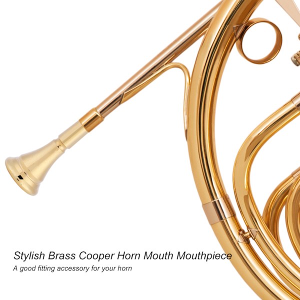 Ny holdbar stilig messing Cooper Horn munnstykke erstatning