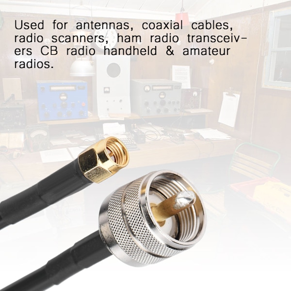 20CM SMA PL259 hann til UHF PL259 hann rett RF Pigtail koaksialkabel linje