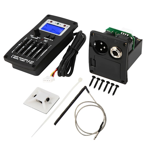 F-5T 5-bands equalizer digital tuner pickup för elakustisk klassisk gitarr