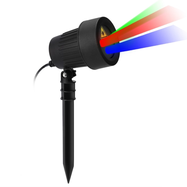 Udendørs projektorlampe RGB stjerne statisk lys til haveplæne med