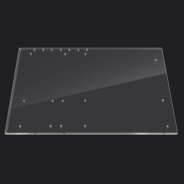 Öppen ram Genomskinlig Akryl Overlock Datorfodral DIY Basstativ För ATX Moderkort