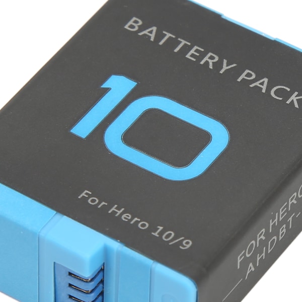 GoPro Hero 9 10 Batteritillbehör, Långvarigt Uppladdningsbart Batteri för Hero 9 Black, Flera Kretsskydd för Säker och Pålitlig Prestanda