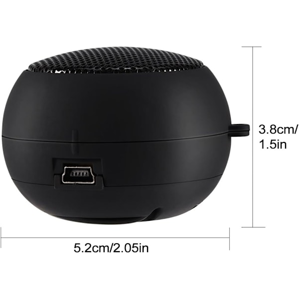 WLAN-högtalare för underhållning på språng, expanderbar design, portabel mini-resehögtalare med tydlig bas och låg strömförbrukning