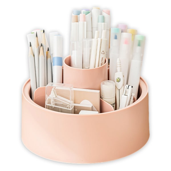 Make Up Organizer Rotatable, 360° Organizer, Badeværelse Organizer Kosmetik, Blyantsholder, Kosmetik Til Toiletbord, Soveværelse, Badeværelse