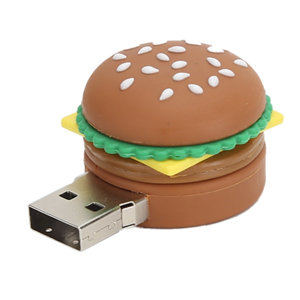 USB 2.0 Flash Drive Hamburger Form Memory Stick 3D Tegneserie Design Sød til Notebook Tablet