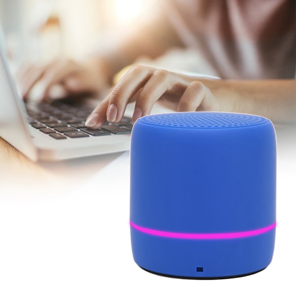 Bluetooth 5.0 Mini-kaiutin, selkeä stereo, rikas basso, kannettava langaton kaiutin ulkokäyttöön, sininen