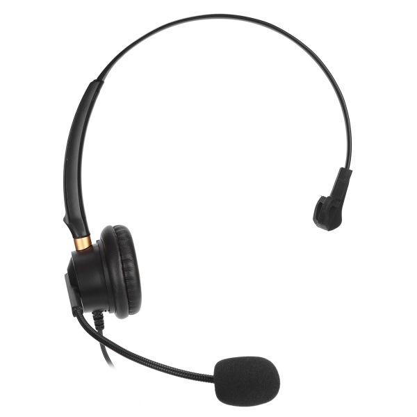 H600‑2.5 Telefonheadset 2.5mm Singel Öra Kundtjänst Hörlurar med Brusreducerande Mikrofon