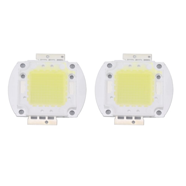 2 st runda LED-chip 100W hög effekt LED-chip vitt ljus 9600LM 6000K LED-pärlor för hemstudio utställning strålkastare spotlight