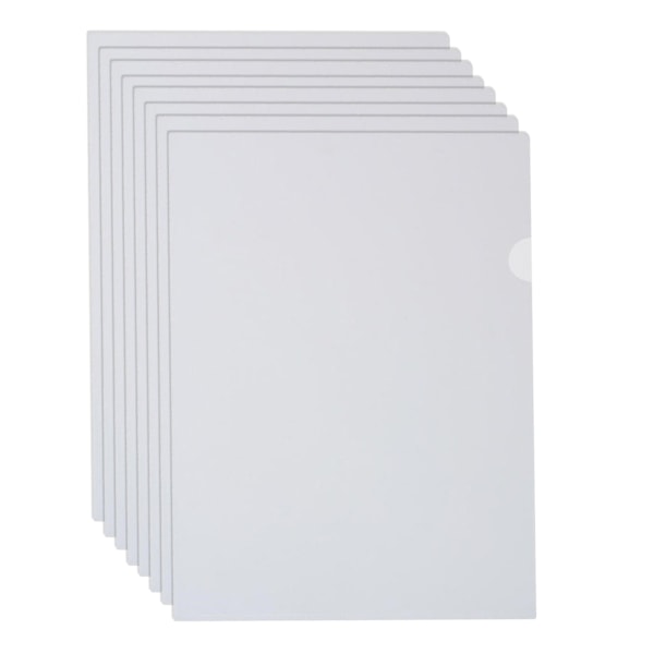 30-pack transparenta dokumentmappar, kopieringssäkra projektpärmar, L-typ, transparenta plastmappar i A4/Letter-storlek i transparent färg