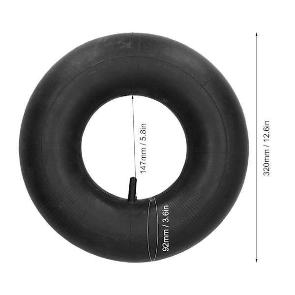 145/70-6 Gummi Dekk Innerrør Reservedel Til Håndtrucker Plenklippere Tilhengere Lastebiler