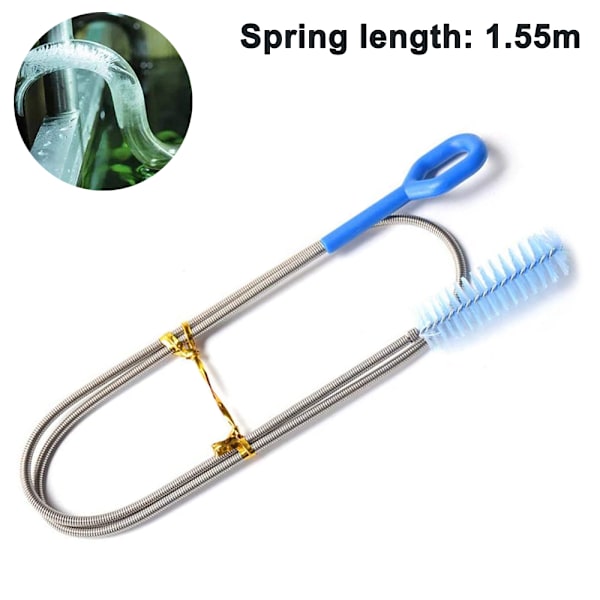 Extra lång avloppsrengöringsborste, längd 1,55 m, superflexibel