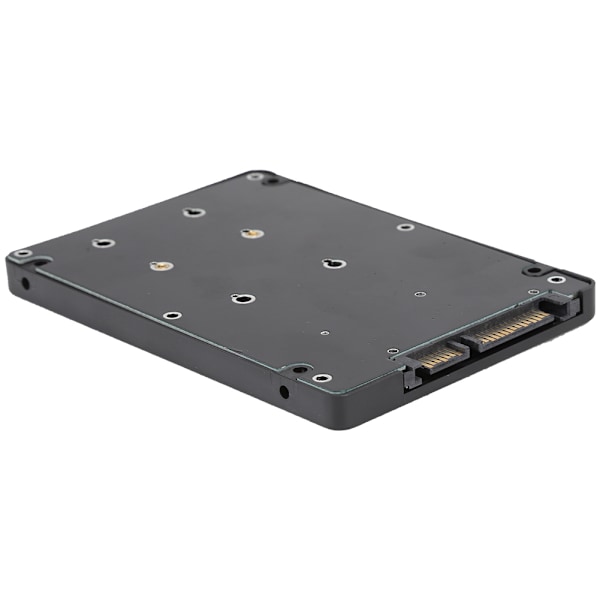 Mini Pcie/m SATA SSD til 2,5 tommer SATA Adapter Ekstern Laptop Harddisk Etui (Sort)