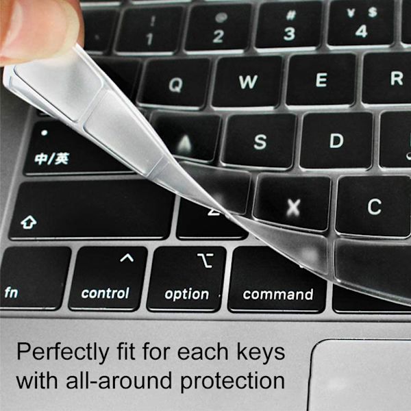 TPU-tangentbordsskydd för MacBook Air/Pro/Retina 13/15/17 tum (A1314) Släppt tangentbordsskydd Display US-version Ultratunn skyddande hud